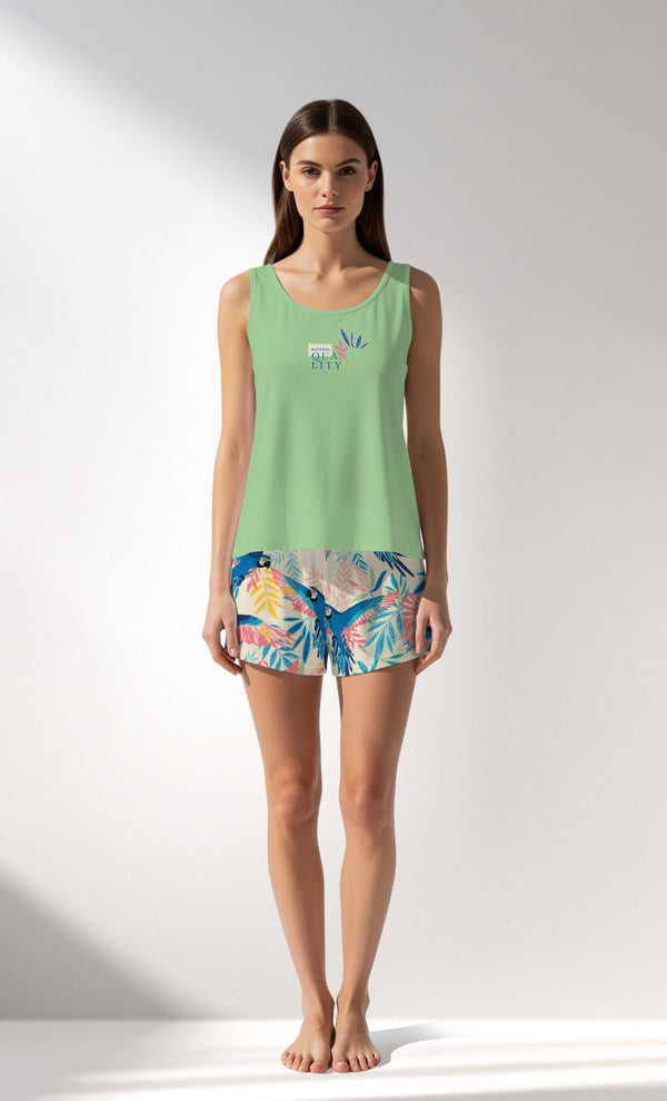 Woman Supreme HappyParrot Thick Strap Short Set - B-13-0221 - Image 1