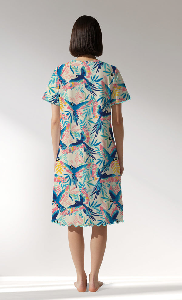 Woman Supreme HappyParrot Short Sleeve Tunic - ROTASYON - Image 3