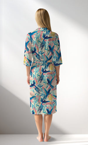 Woman Supreme HappyParrot Dressing Gown - ROTASYON - Image 3