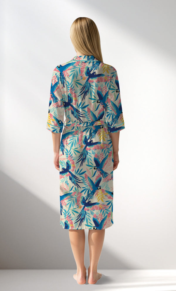 Woman Supreme HappyParrot Dressing Gown - ROTASYON - Image 3