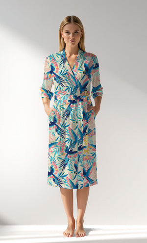 Woman Supreme HappyParrot Dressing Gown - ROTASYON - Image 1