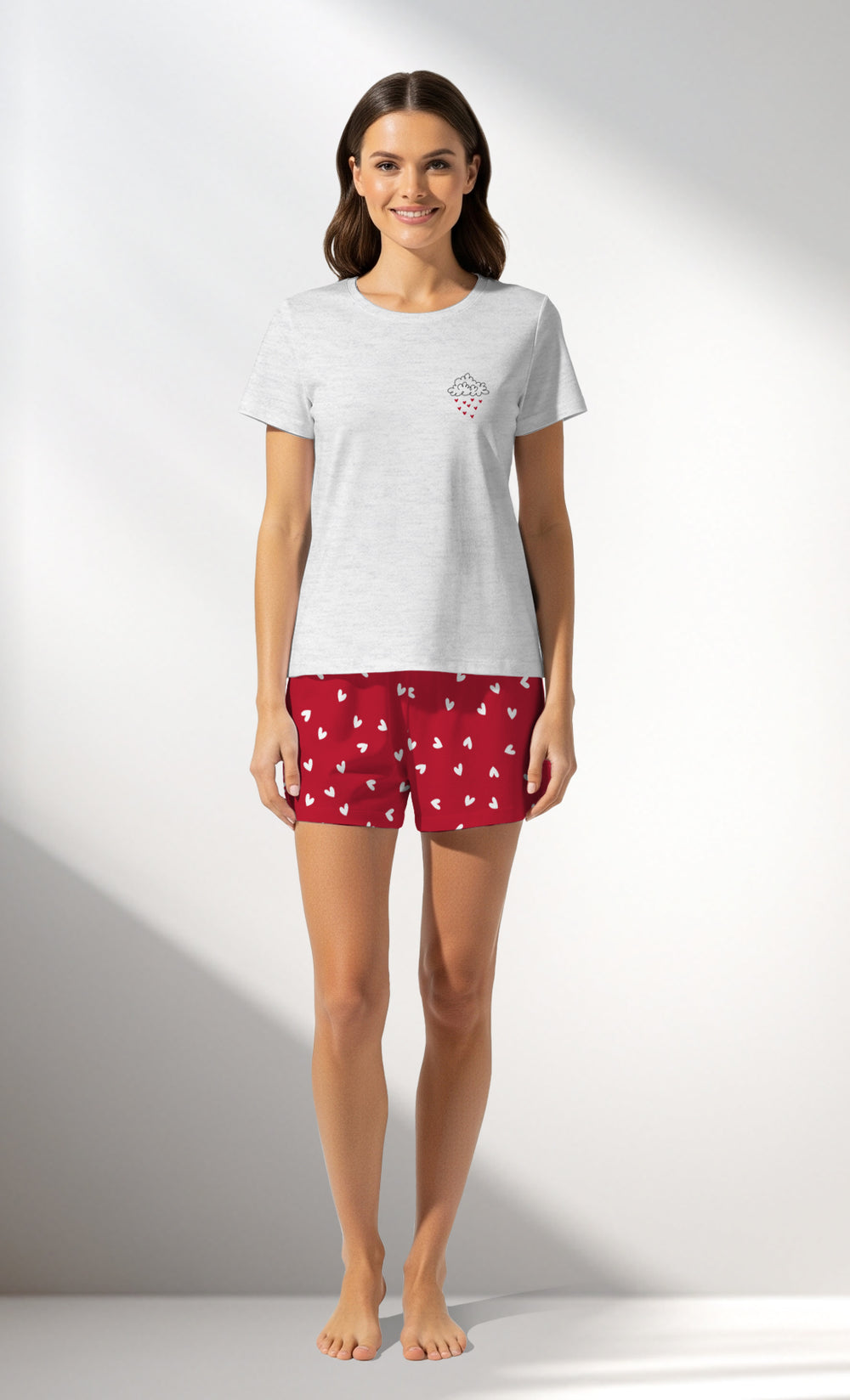 Woman Supreme HeartBeat Short Set - A-19-3922 - Image 1