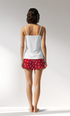 Woman Supreme HeartBeat Thin Strap Short Set - B-KAR MELANJ - Image 3