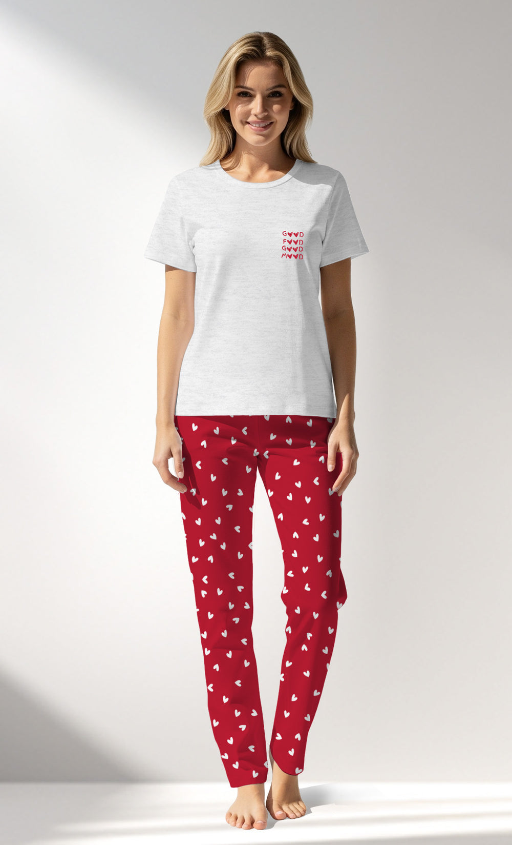 Woman Supreme HeartBeat Pyjama Set - A-19-3933 - Image 1
