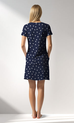 Woman Supreme HeartBeat Pocket Detail Tunic - A-ROTASYON (LACIVERT ZEMIN) - Image 3