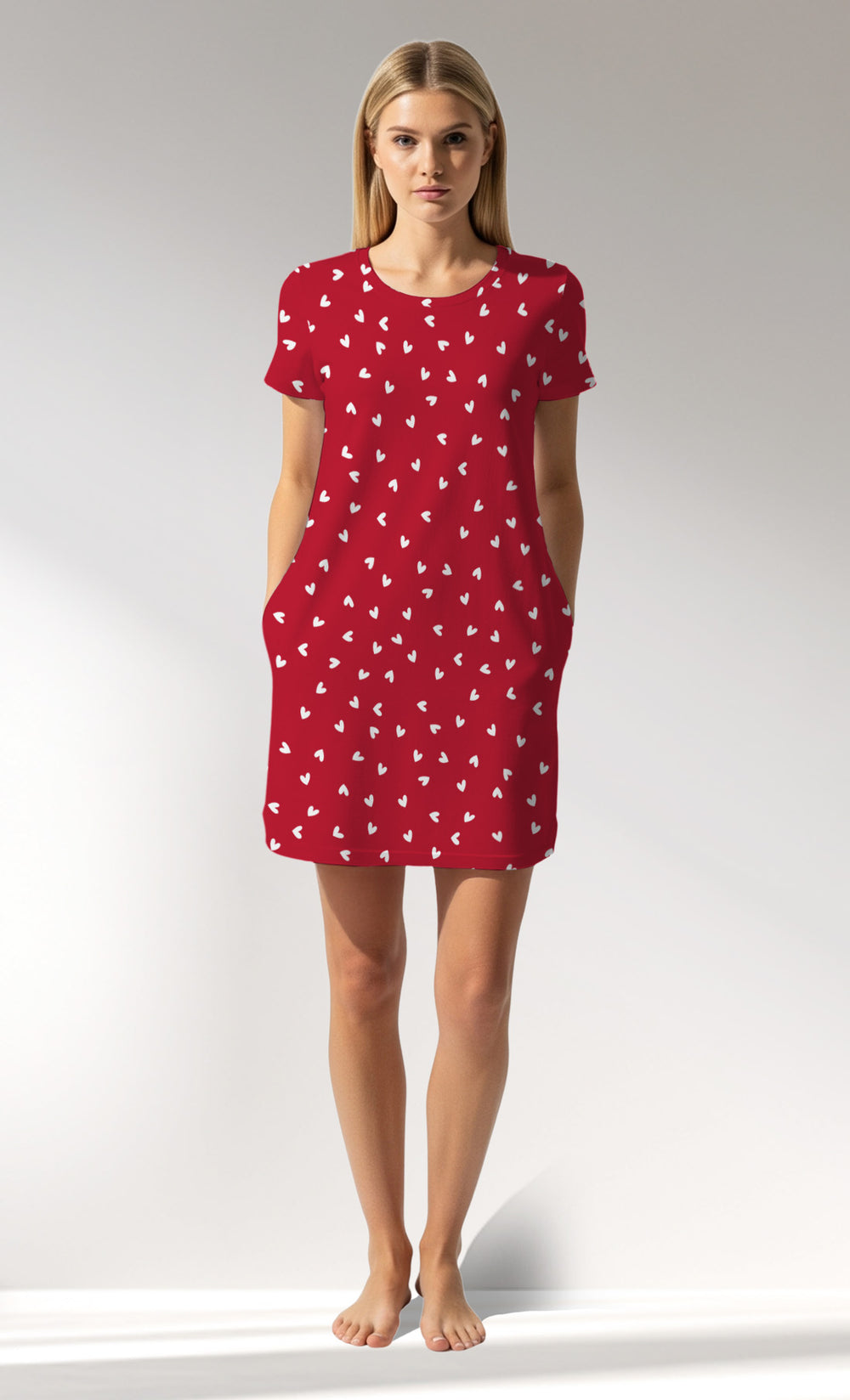 Woman Supreme HeartBeat Pocket Detail Tunic - A-ROTASYON (LACIVERT ZEMIN) - Image 1