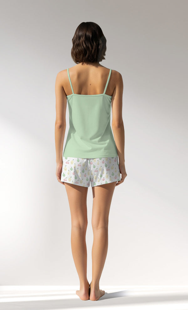 Woman Supreme JuicyMood Thin Strap Short Set - B-A.YESIL - Image 3