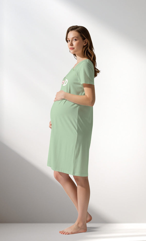 Woman Supreme JuicyMood Pregnant Tunic - B-A.YESIL - Image 2