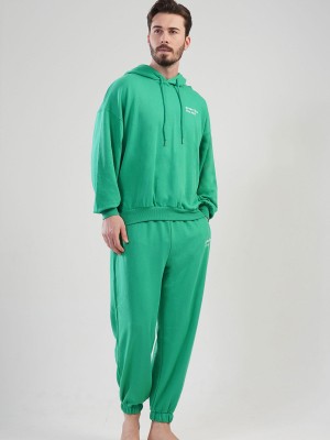 Unisex Lounge Green Hoodie Set Unisex Lounge Green Hoodie Set