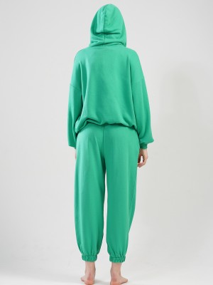 Unisex Lounge Green Hoodie Set Unisex Lounge Green Hoodie Set