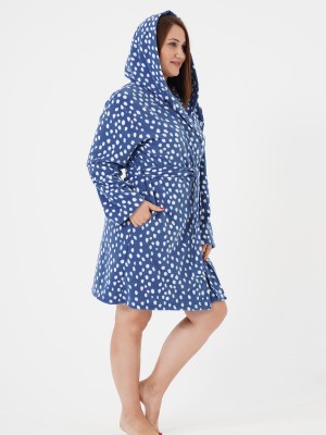 Woman Big Size Saphire Dressing Gown Woman Big Size Saphire Dressing Gown