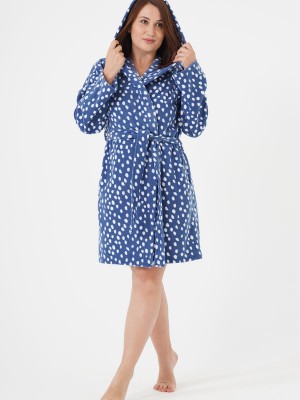 Woman Big Size Saphire Dressing Gown Woman Big Size Saphire Dressing Gown
