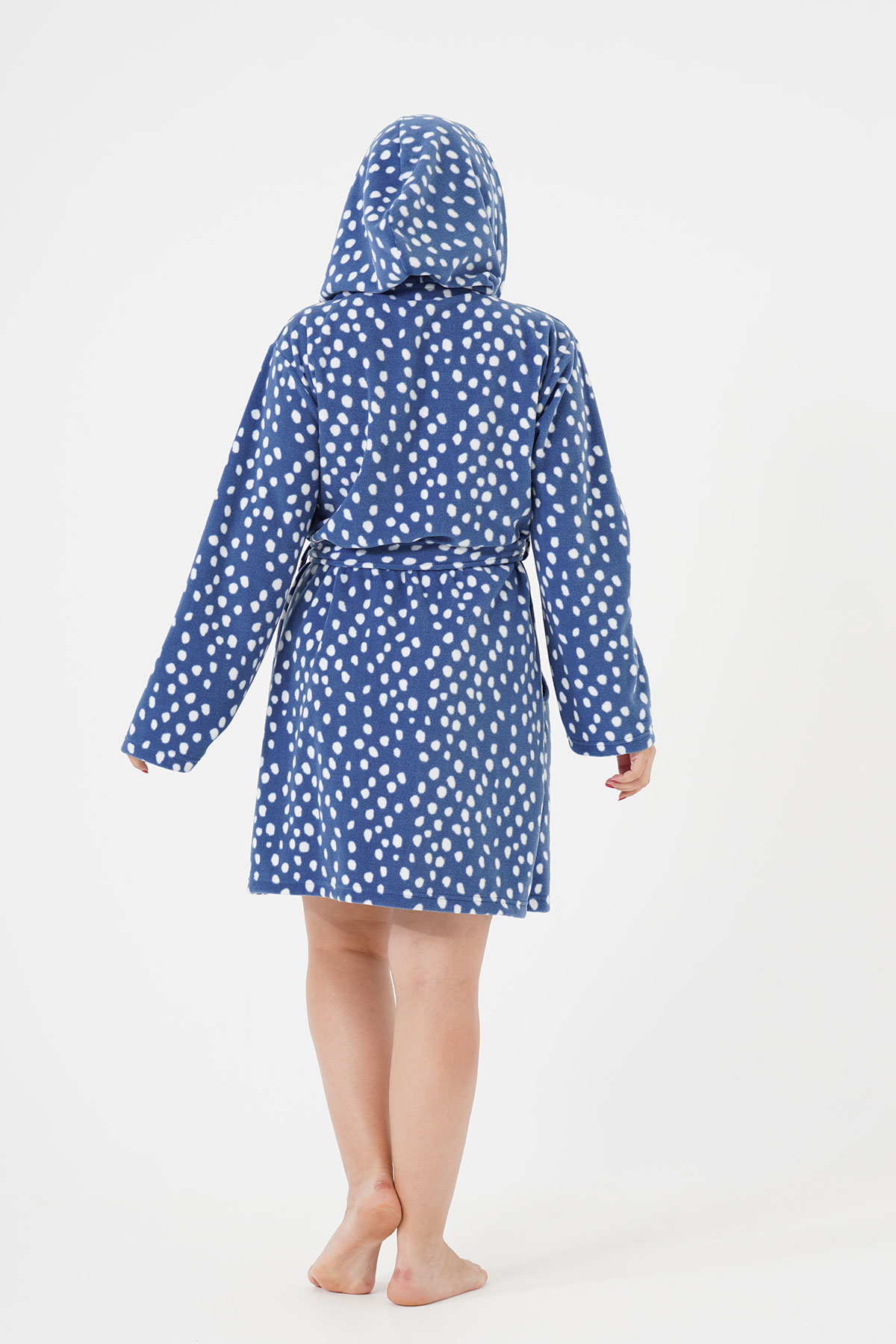 Woman Big Size Saphire Dressing Gown Woman Big Size Saphire Dressing Gown