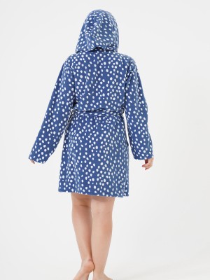Woman Big Size Saphire Dressing Gown Woman Big Size Saphire Dressing Gown