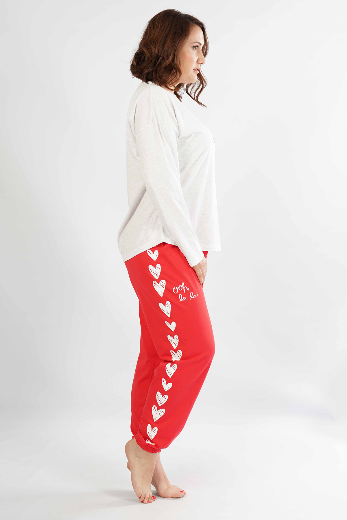 Woman Big Size Kiss Pyjama Set Woman Big Size Kiss Pyjama Set