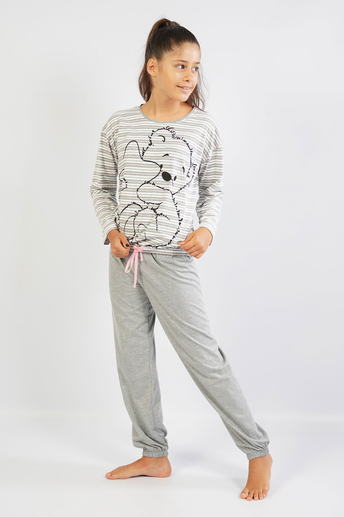 Kids' Girl Gray Pyjama Set Kids' Girl Gray Pyjama Set