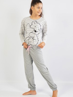 Kids' Girl Gray Pyjama Set Kids' Girl Gray Pyjama Set