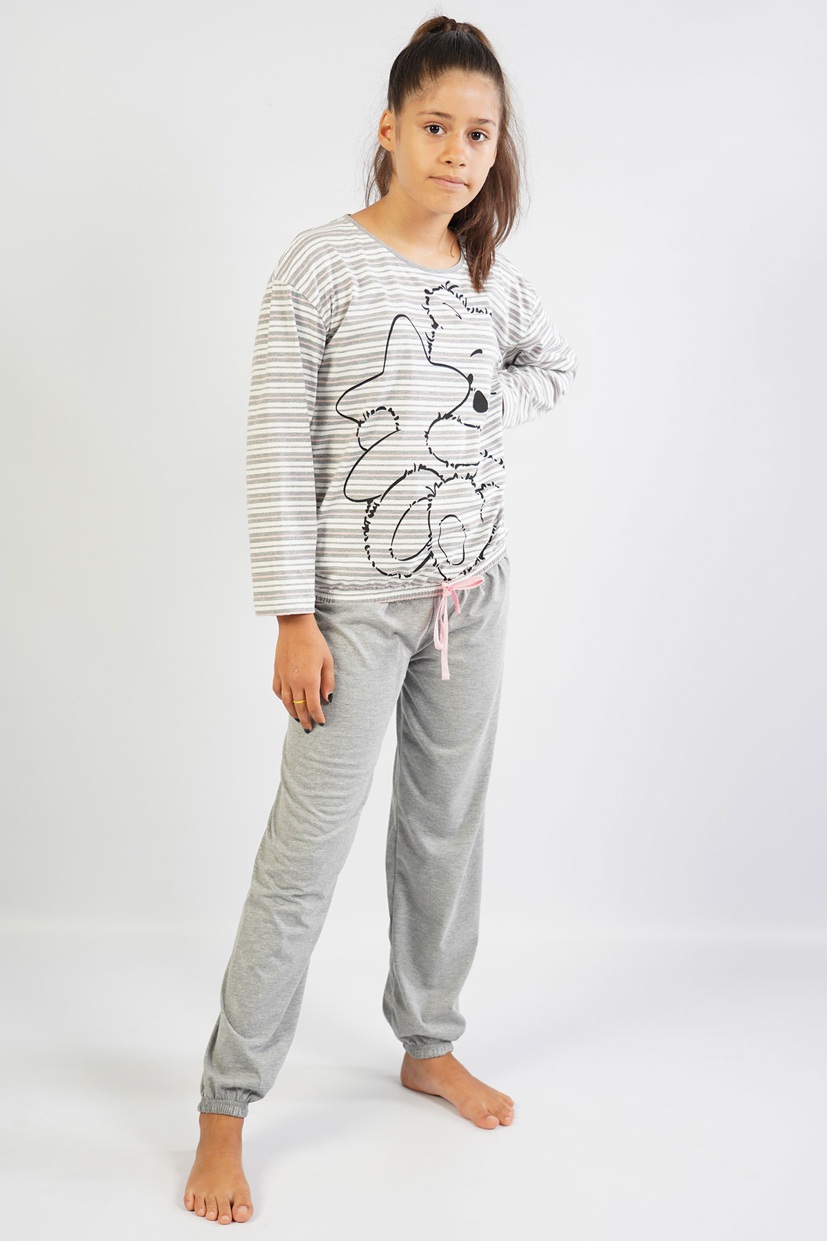 Kids' Girl Gray Pyjama Set Kids' Girl Gray Pyjama Set