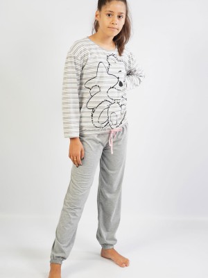 Kids' Girl Gray Pyjama Set Kids' Girl Gray Pyjama Set