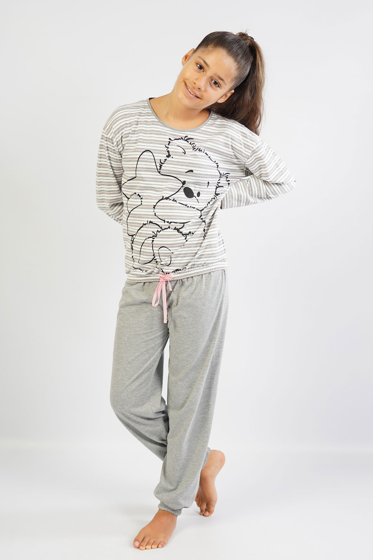 Kids' Girl Gray Pyjama Set Kids' Girl Gray Pyjama Set