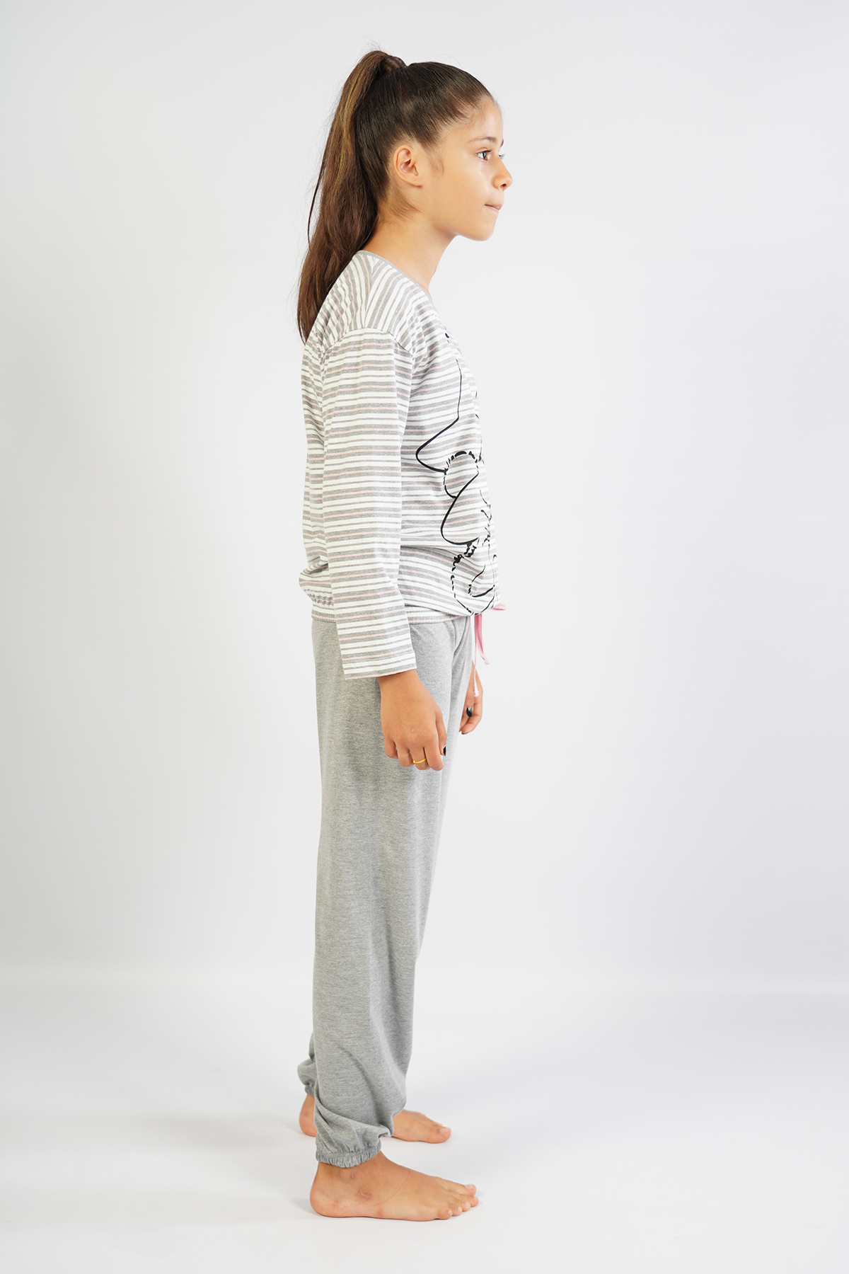 Kids' Girl Gray Pyjama Set Kids' Girl Gray Pyjama Set