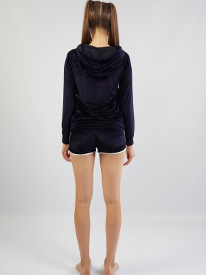 Woman Velvet Short Set Woman Velvet Short Set