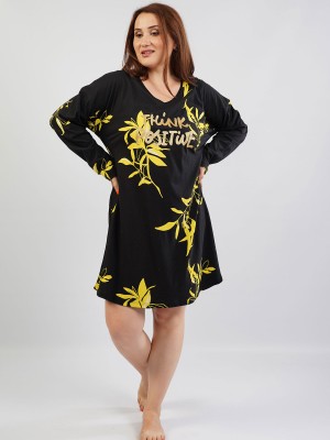 Woman Big Size Yellow Flower Tunic Woman Big Size Yellow Flower Tunic