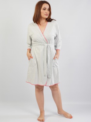 Woman Big Size Classic Dressing Gown Woman Big Size Classic Dressing Gown