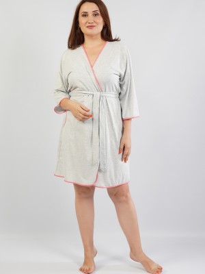 Woman Big Size Classic Dressing Gown Woman Big Size Classic Dressing Gown