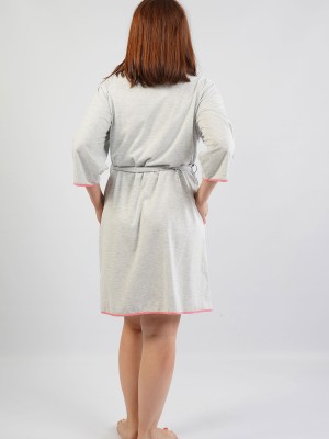 Woman Big Size Classic Dressing Gown Woman Big Size Classic Dressing Gown