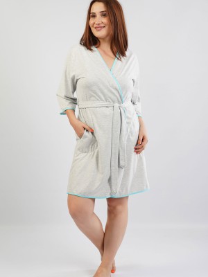 Woman Big Size Classic Dressing Gown Woman Big Size Classic Dressing Gown