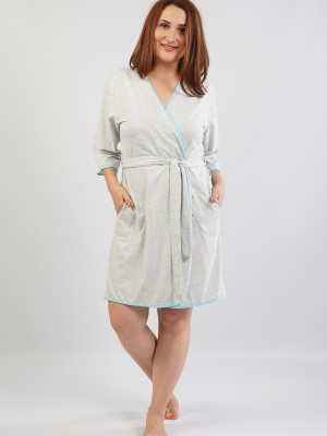 Woman Big Size Classic Dressing Gown Woman Big Size Classic Dressing Gown