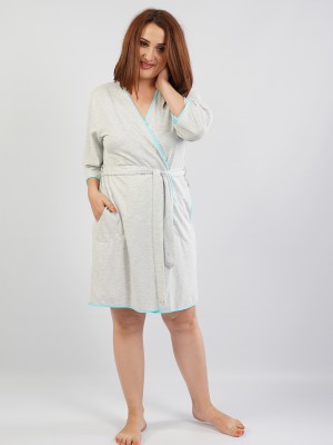 Woman Big Size Classic Dressing Gown Woman Big Size Classic Dressing Gown