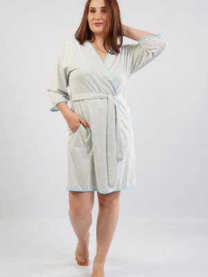 Woman Big Size Classic Dressing Gown Woman Big Size Classic Dressing Gown