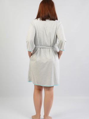 Woman Big Size Classic Dressing Gown Woman Big Size Classic Dressing Gown