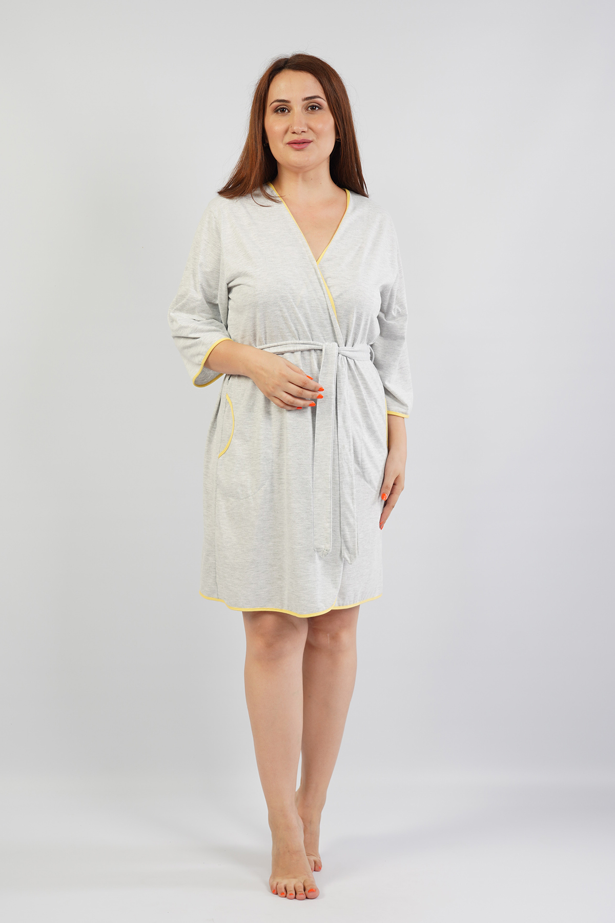 Woman Big Size Classic Dressing Gown Woman Big Size Classic Dressing Gown