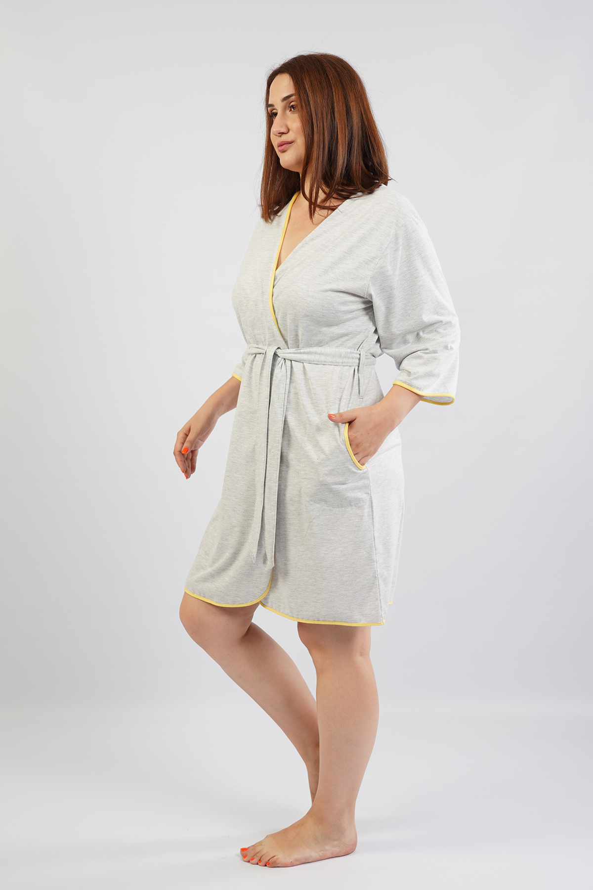 Woman Big Size Classic Dressing Gown Woman Big Size Classic Dressing Gown