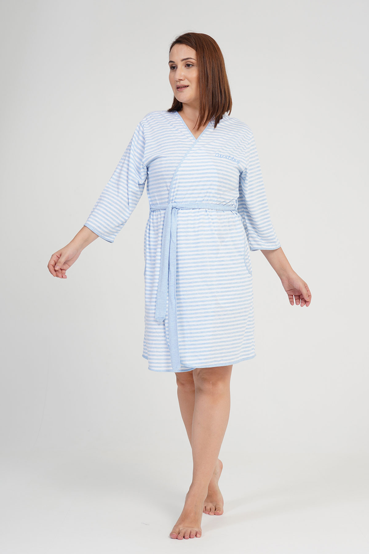 Woman Big Size Light Dressing Gown Woman Big Size Light Dressing Gown