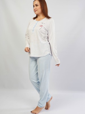 Woman Supreme Big Size Leda Pyjama Set Woman Supreme Big Size Leda Pyjama Set