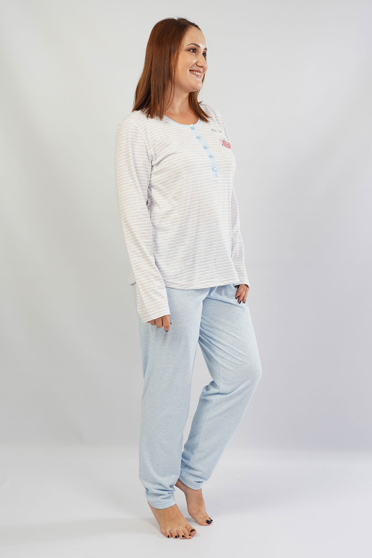 Woman Supreme Big Size Leda Pyjama Set Woman Supreme Big Size Leda Pyjama Set
