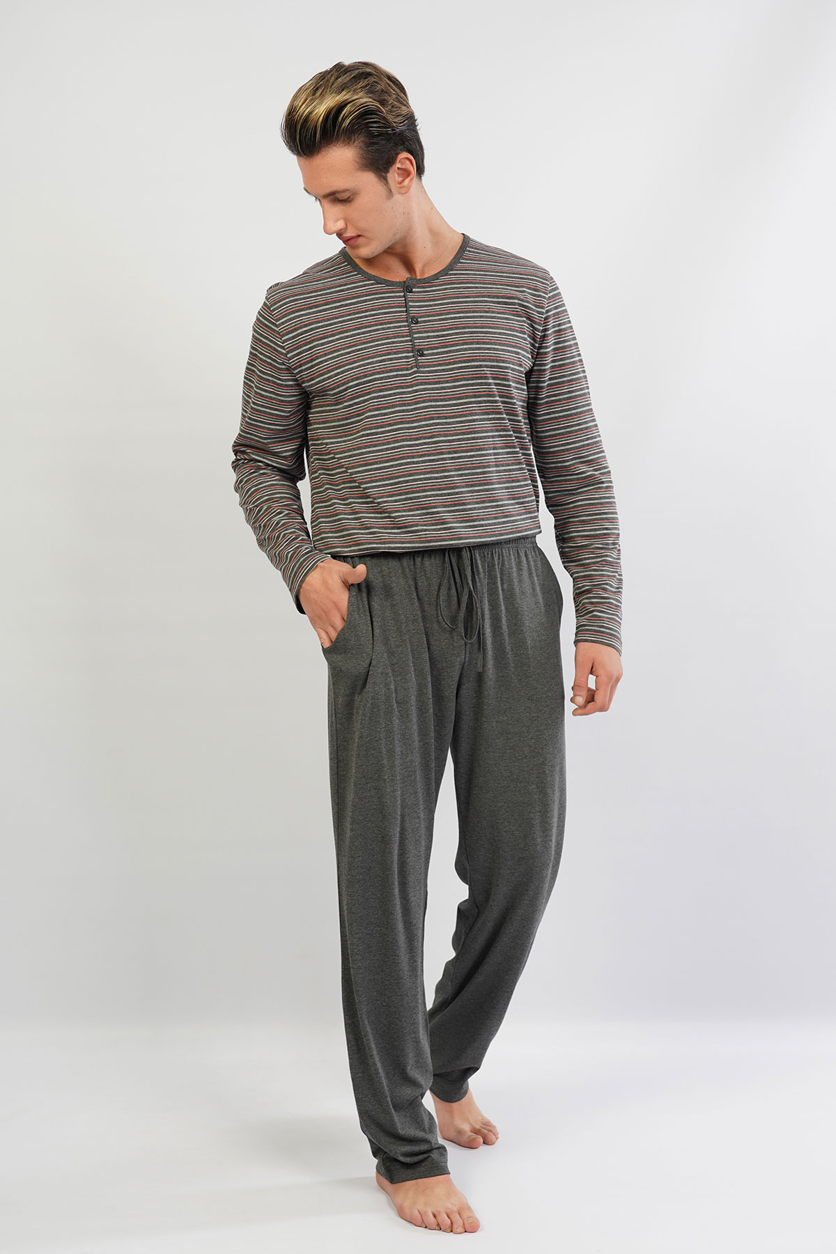 Man Anthracite Pyjama Set Man Anthracite Pyjama Set