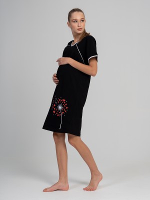 Woman Supreme Black Pregnant Tunic Woman Supreme Black Pregnant Tunic