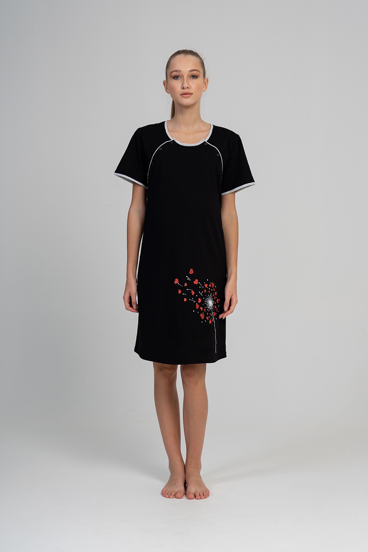 Woman Supreme Black Pregnant Tunic Woman Supreme Black Pregnant Tunic