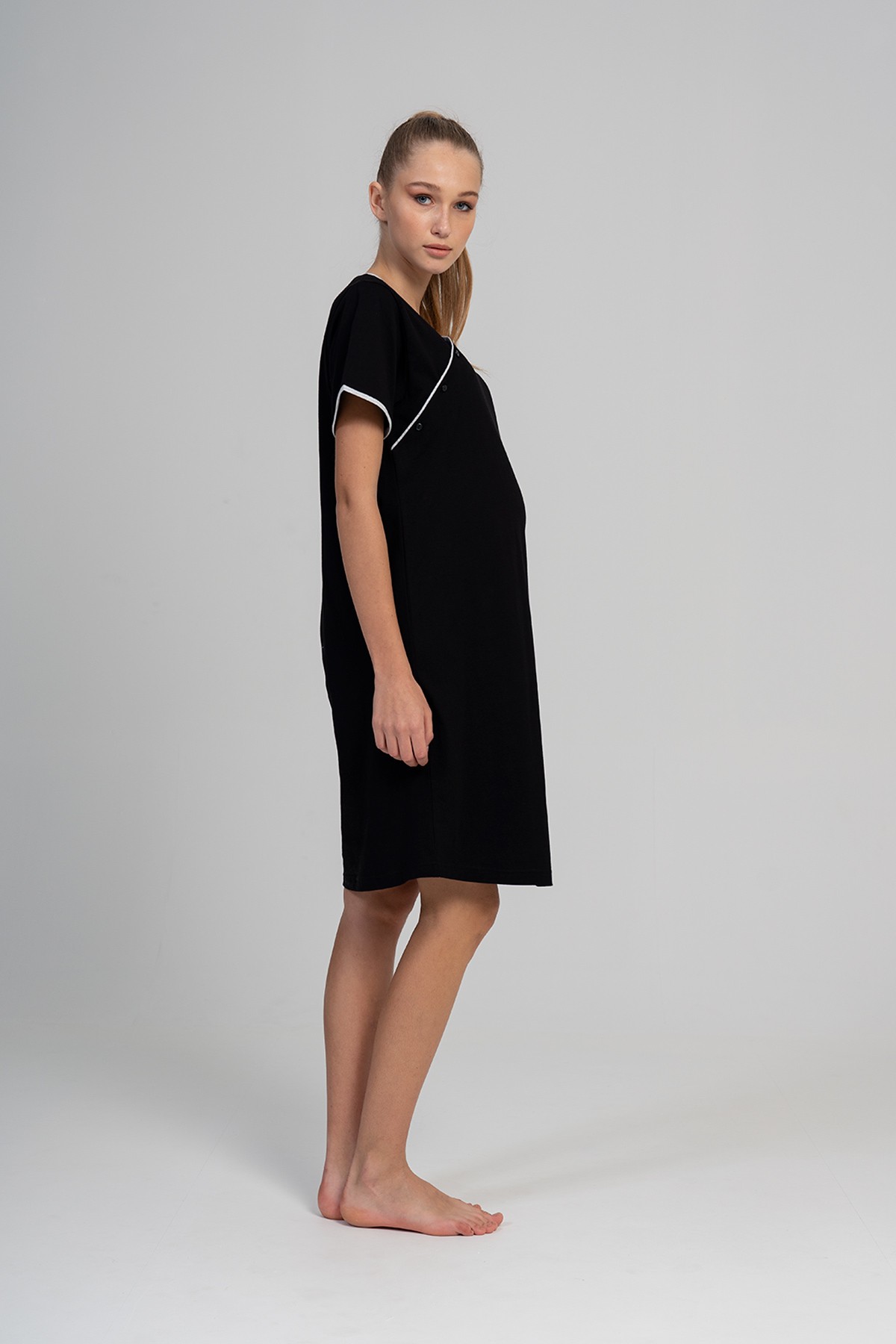 Woman Supreme Black Pregnant Tunic Woman Supreme Black Pregnant Tunic