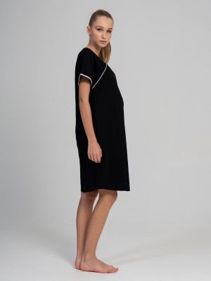 Woman Supreme Black Pregnant Tunic Woman Supreme Black Pregnant Tunic