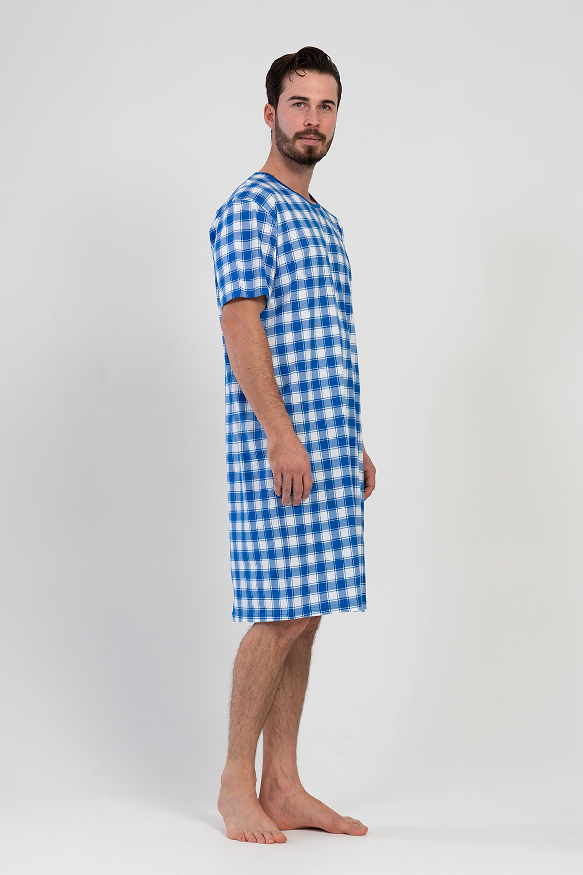 Man Plaid Tunic Man Plaid Tunic