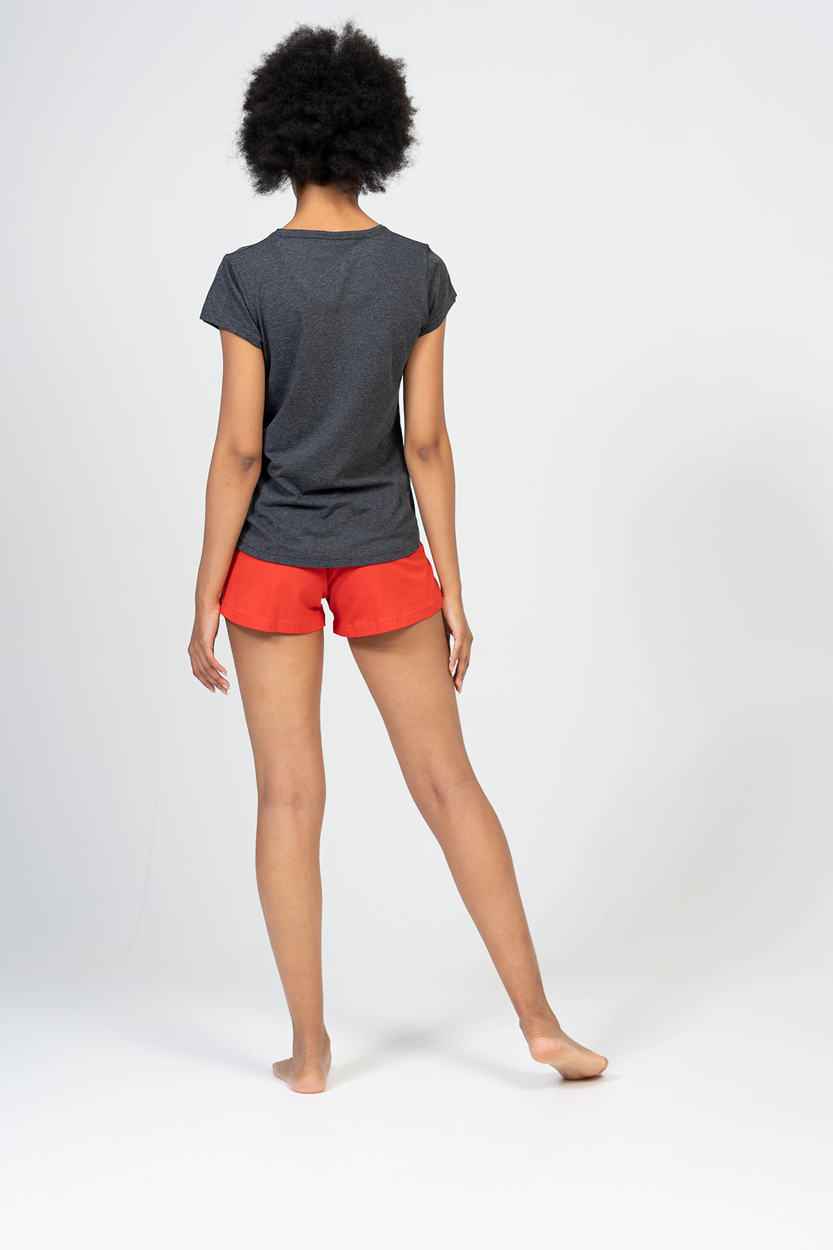 Woman Supreme Love You O Neck Short Set Woman Supreme Love You O Neck Short Set