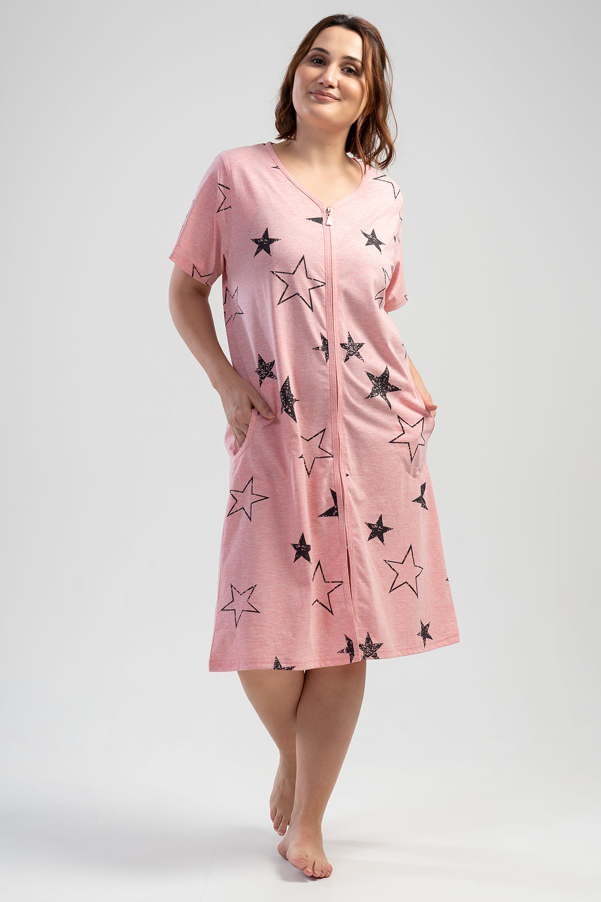 Woman XXL Moon Star Home Dress Woman XXL Moon Star Home Dress