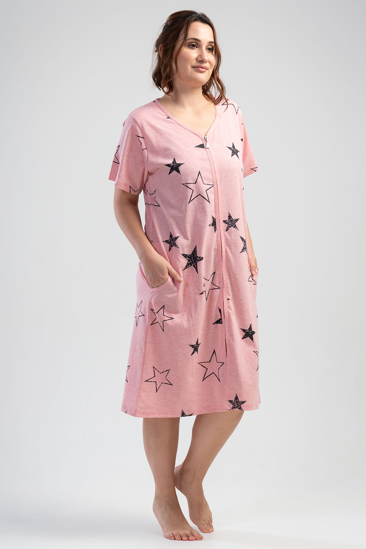 Woman XXL Moon Star Home Dress Woman XXL Moon Star Home Dress