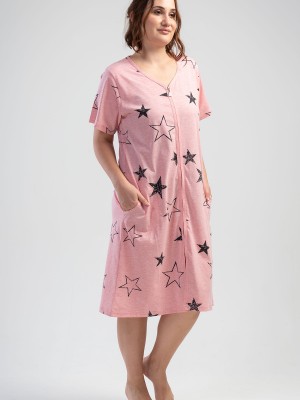 Woman XXL Moon Star Home Dress Woman XXL Moon Star Home Dress